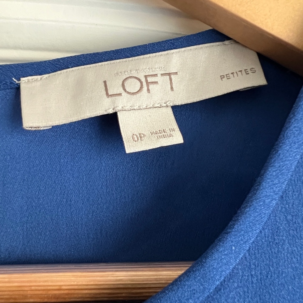 LOFT Royal Blue Shift Dress - Picture 4 of 4